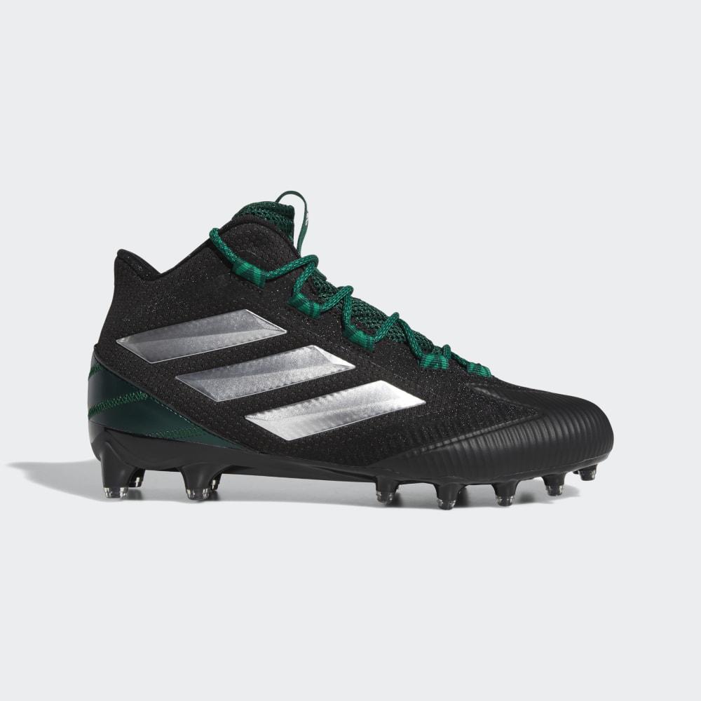 Ghete Fotbal Adidas Freak Carbon Mid Barbati Romania - Negrii/Albi/Verzi Inchis EE7138